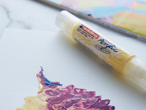 Olie-acrylblok edding 30010 A4 10 vel 300gr wit 1 Stuk-3