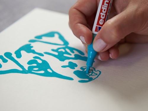 Olie-acrylblok edding 30010 A3 10 vel 300gr wit 1 Stuk-3