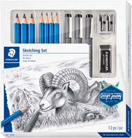 Potlood Staedtler schetsset 12dlg 12 Stuk