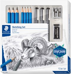 Potlood Staedtler schetsset 12dlg 12 Stuk
