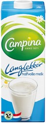 Campina LangLekker Halfvolle Melk pak 1ltr 1 Liter