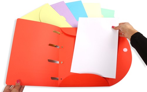 Smartfolder geperforeerde opbergmappen A4 assorti 6 stuks-2