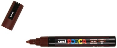 Paintmarker Uni POSCA PC5M M cacao bruin 1 Stuk-2