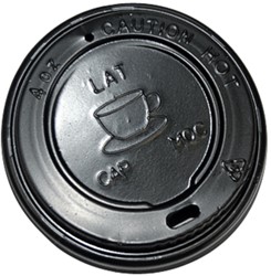 Bekerdeksel IEZZY D 63mm zwart 100 Stuk