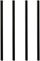 Drinkrietje Papstar 250mm papier zwart 100 Stuk