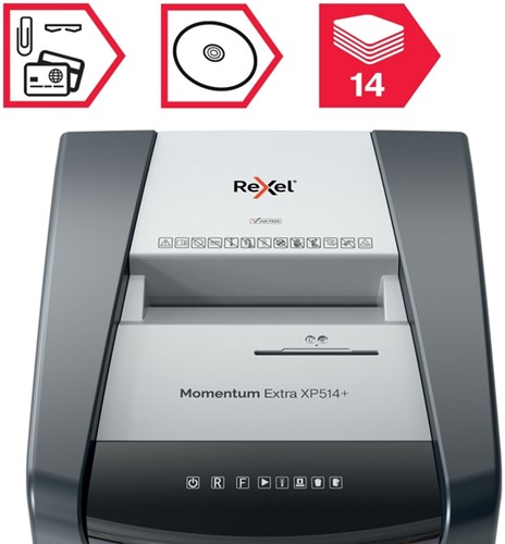 Papiervernietiger Rexel Momentum XP514 2x15mm 1 Stuk-14