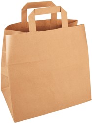 Tas IEZZY 32x16x27cm kraft papier bruin 250 stuks 250 Stuk