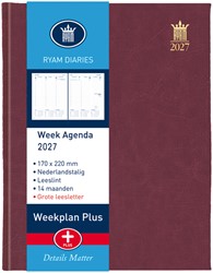 Agenda 2027 Ryam Weekplan Plus Mundior groot letter 7dagen/2pagina's assorti