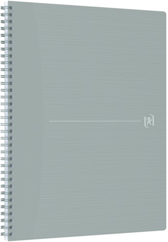 Spiraalblok Oxf Origin A4+ lijn 140pag 80gr grijs 1 Stuk-2