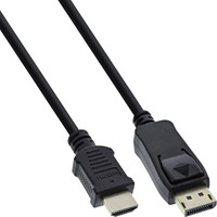 KABEL INLINE DISPLAYPT HDMI 4K M/M 2 M ZWART 1 Stuk