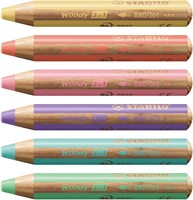 Kleurpotlood STABILO 880 woody 3 in 1 6st pa ass 6 Etui-2