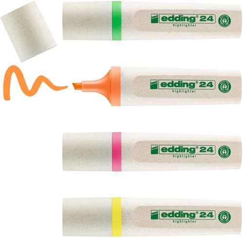 Markeerstift edding 24 Eco 2-5mm assorti 4 Stuk-2