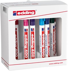 Viltstift edding 400 rond 1mm assorti 10 Set