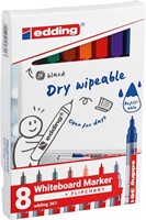 Whiteboardmarker edding 361 rond 1mm assorti 8 Set