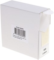 Etiket Rillprint 25mm 500st op rol wit 500 etiket-2