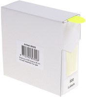 Etiket Rillprint 25mm 500st op rol fluor geel 500 etiket-2