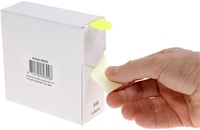 Etiket Rillprint 25mm 500st op rol fluor geel 500 etiket-1