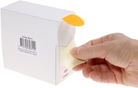 Etiket Rillprint 35mm 500st op rol fluor oranje 500 etiket-1