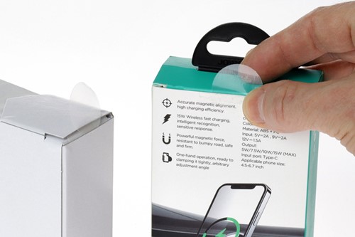 Etiket Rillprint 25mm 500st op rol transparant 500 etiket-2