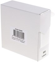 Etiket Rillprint 25mm 500st op rol transparant 500 etiket-2