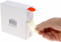 Etiket Rillprint 25mm 500st op rol fluor rood 500 etiket-4