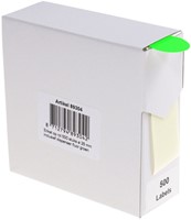 Etiket Rillprint 25mm 500st op rol fluor groen 500 etiket-2