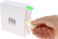 Etiket Rillprint 25mm 500st op rol fluor groen 500 etiket-1