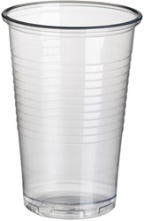 Beker Papstar 200ml D 70.3mm PP transparant 100 Stuk