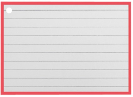 Flashcards A7 Rood incl. clipring 50 Vel-2
