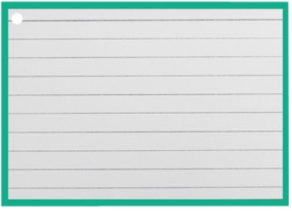 Flashcards A7 Groen incl. clipring 50 Vel-2