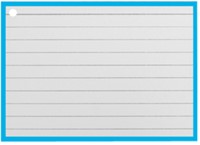 Flashcards A7 Blauw incl. clipring 50 Vel-2
