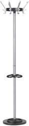 Kapstok Unilux Cypres staand metallic grijs 1 Stuk