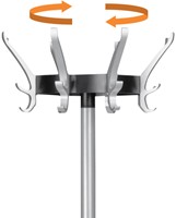 Kapstok Unilux Cypres staand metallic grijs 1 Stuk-2