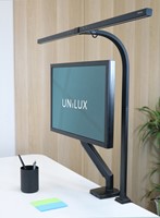 Bureaulamp Unilux Strata led tafelklem zwart 1 Stuk-1