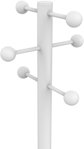 Kapstok Unilux Access staand hout wit 1 Stuk-2