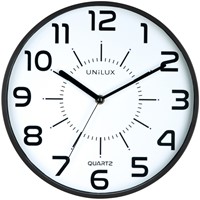 Wandklok Unilux Pop zwart 1 Stuk