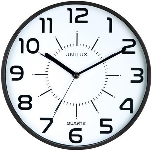 Wandklok Unilux Pop zwart 1 Stuk