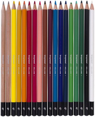 Tekenset Bruynzeel blik 18 delen assorti 18 Stuk-2