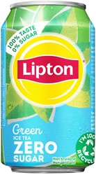 Frisdrank Lipton Ice Tea green zero blik 330ml 330 Milliliter