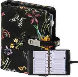 Organizer Kalpa Pocket inclusief agenda 2026-2027 7dagen/2pagina's bloemenzee zwart