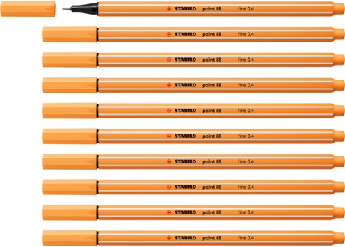 Fineliner STABILO point 88/85 F papaya 1 Stuk-4