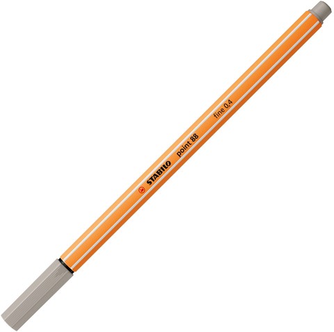 Fineliner STABILO point 88/93 F warm grijs 1 Stuk