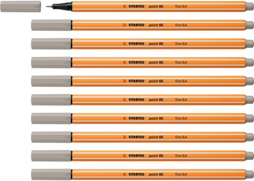 Fineliner STABILO point 88/93 F warm grijs 1 Stuk-4