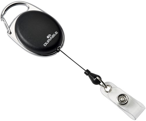 Afrolmechanisme Durable Style met drukknopsluiting zwart