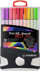 Brushstift STABILO Pen 68/20 Arty 20st assorti 20 Stuk