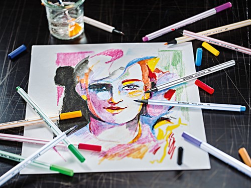 Brushstift STABILO Pen 68/53 turquoisegroen 1 Stuk-1