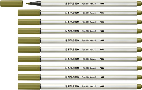 Brushstift STABILO Pen 68/37 moddergroen 1 Stuk-4