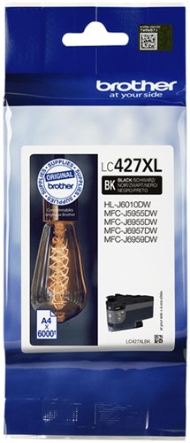 Inktcartridge Brother LC-427XLBK zwart 1 Stuk