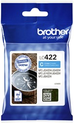 Inktcartridge Brother LC-422C blauw 1 Stuk