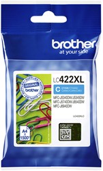 Inktcartridge Brother LC-422XLC blauw 1 Stuk